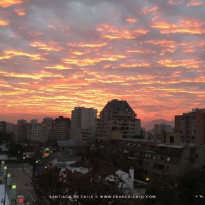 Le soleil se couche à Santiago!